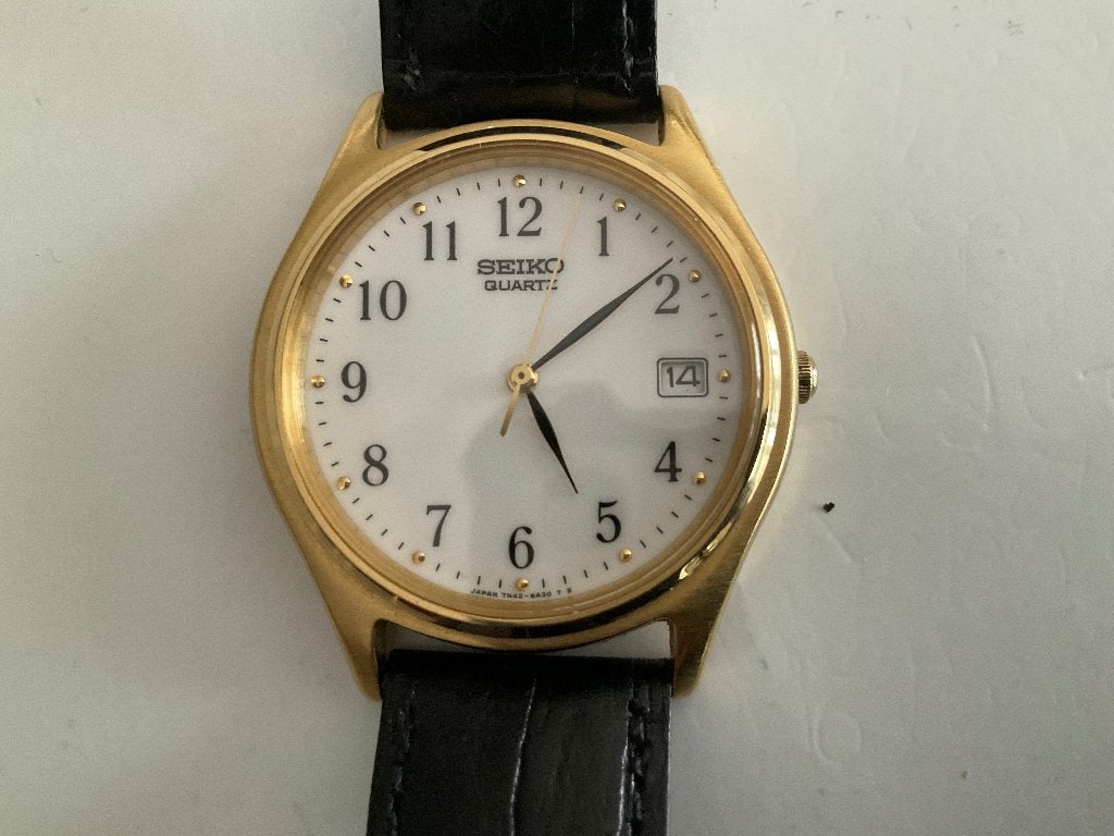 SEIKO horloge heren, Ophalen, Seiko, Leer, Polshorloge