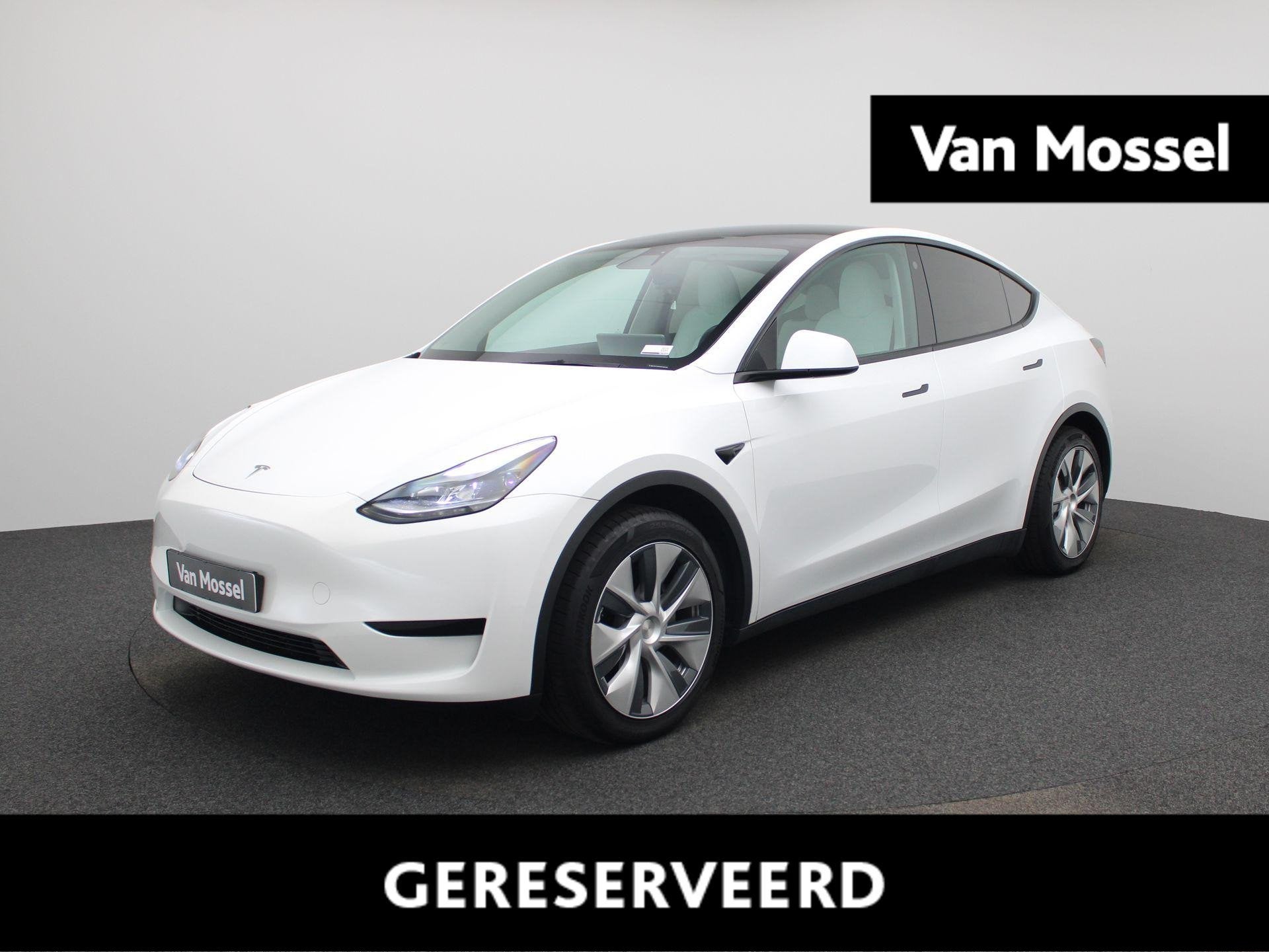 Tesla Model Y RWD, Auto's, Tesla, Automaat, Gebruikt, 347 pk, Wit