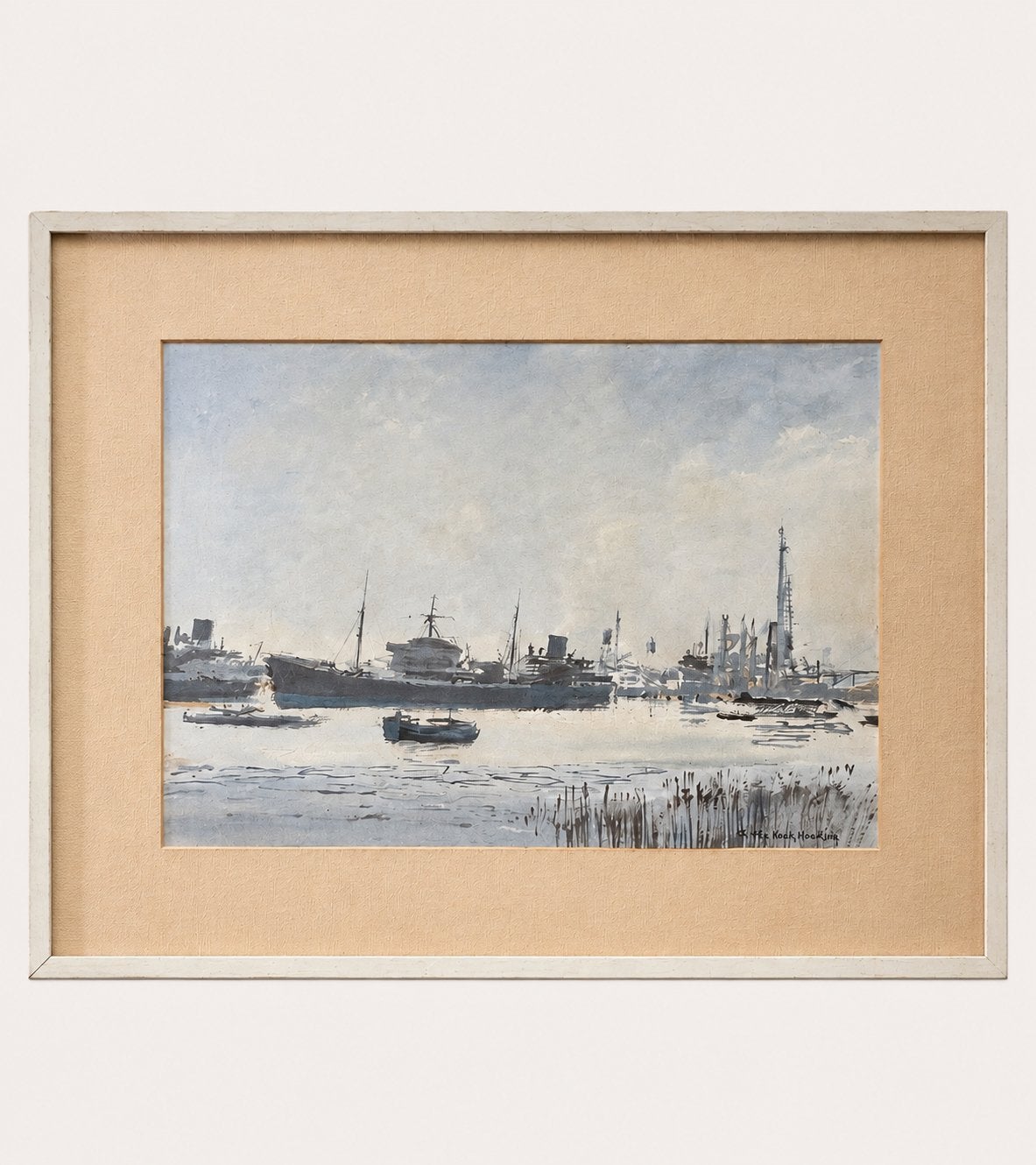 Schilderij te loop rene marie dujardin, Ophalen
