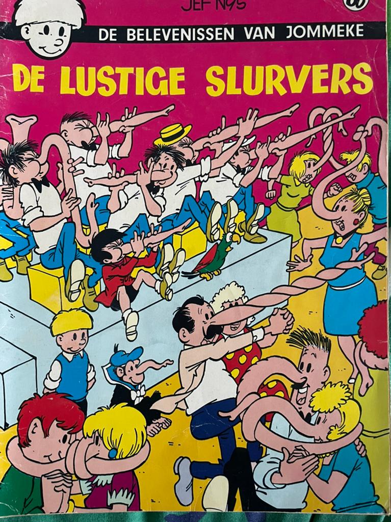 Album De lustige slurvers, het 86ste verhaal JOMMEKE, Boeken, Stripverhalen, Ophalen of Verzenden