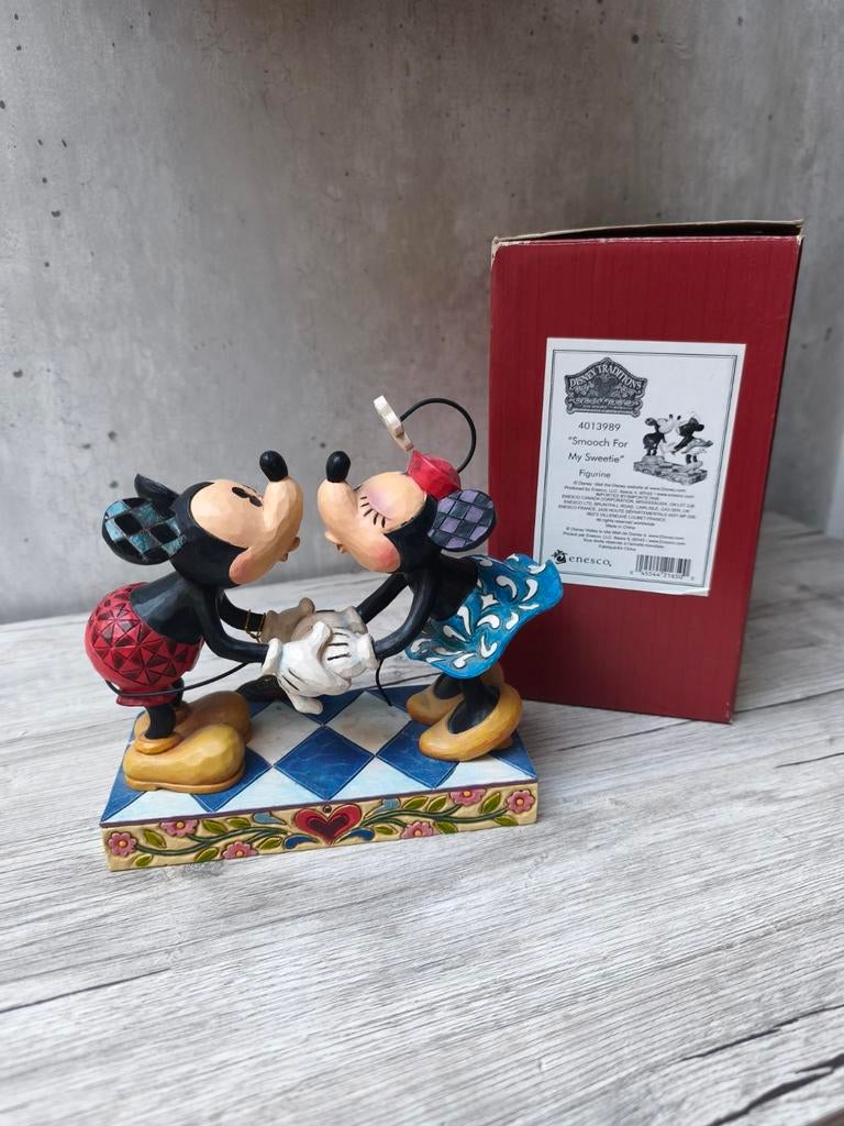 Disney traditions 4013989 Mickey en Minnie, Ophalen of Verzenden, Mickey Mouse, Nieuw, Beeldje of Figuurtje