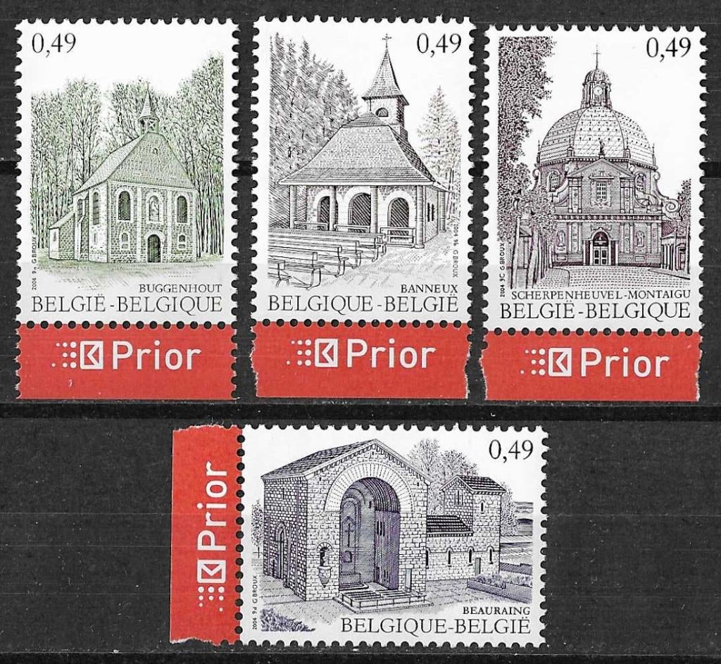 België OPC 3260-63 Toerisme Bedevaartsoorden **, Ophalen of Verzenden, Postfris, Postfris