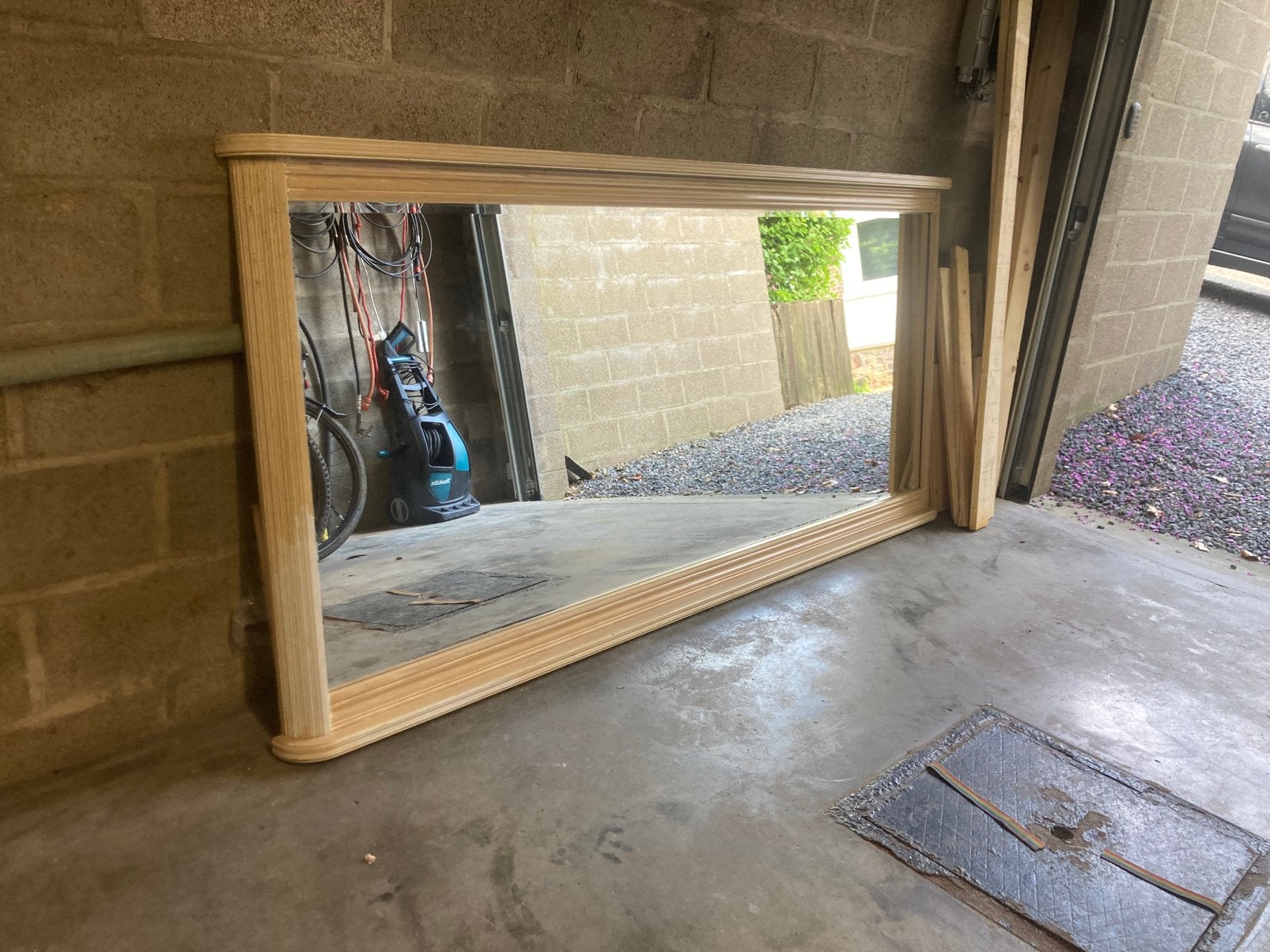 Miroir, 125 cm ou plus, Comme neuf, Enlèvement, 100 à 150 cm