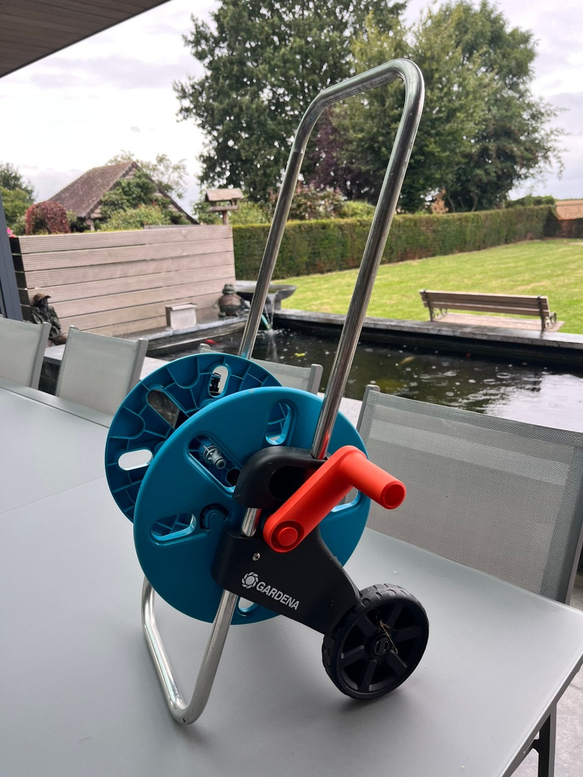 Gardena tuinslanghaspel, Ophalen, Zo goed als nieuw, Tuinslang