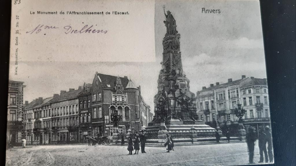 ANVERS ANVERS : Mémorial de l'ESCAUT SCHELDE (VRIJ 1906), Envoi, Anvers