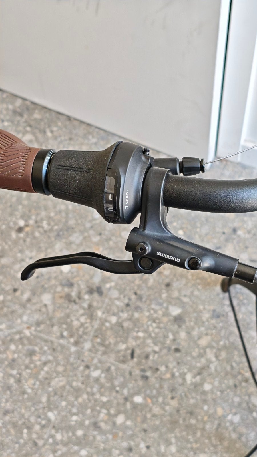 Nexus 7 speed en Shimano hydraulische remmen, Ophalen