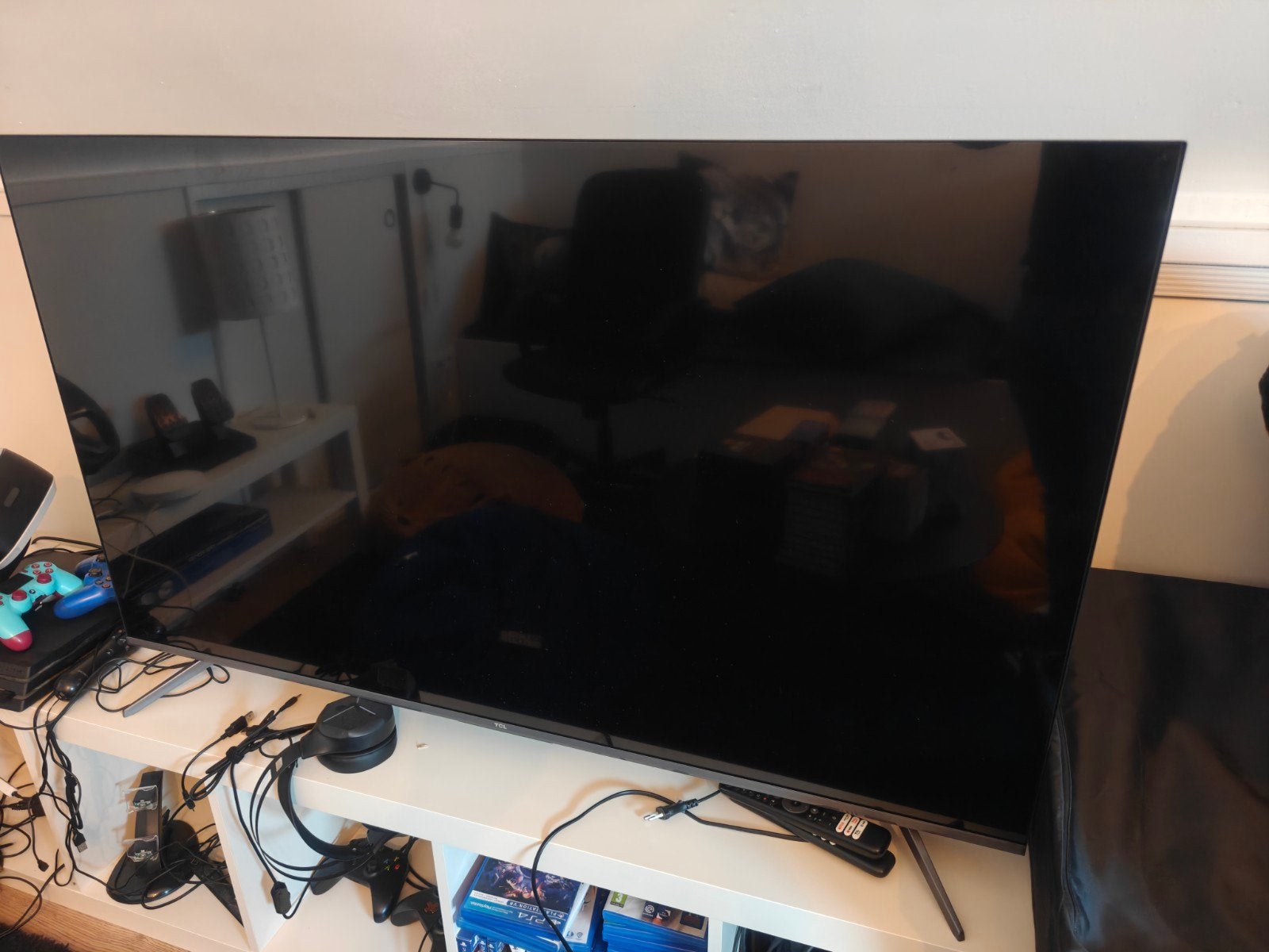 TCL 55C645 55" 4K QLED Smart TV, Audio, Tv en Foto, Ophalen, QLED, Zo goed als nieuw, 100 cm of meer