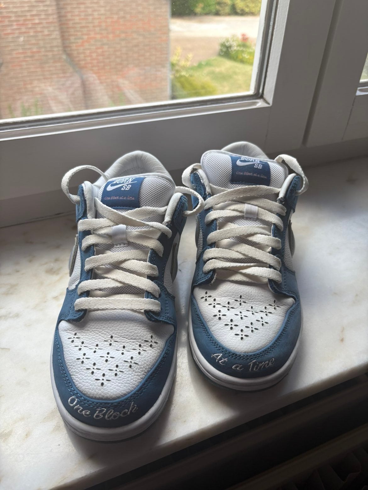 Nike SB x Born x Raised dunk low ‘One block at a time’ 2023, Comme neuf, Enlèvement, Bleu, Baskets