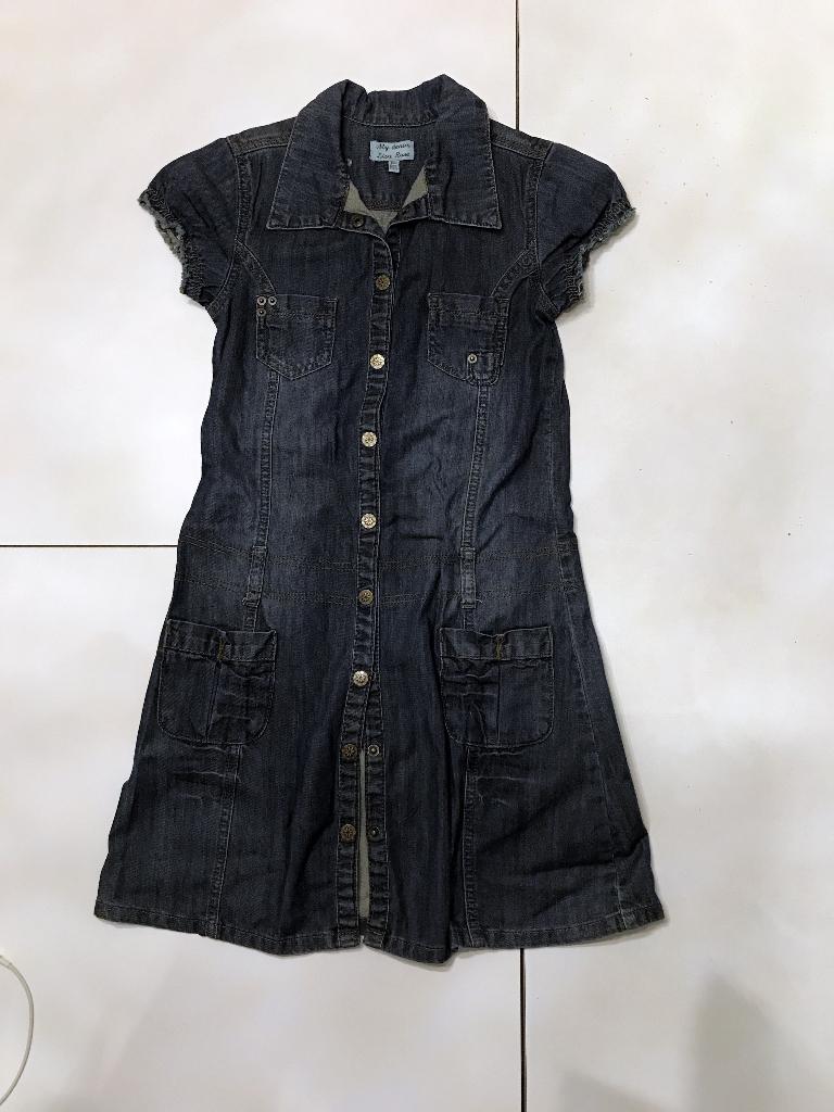 JEANS kleedje - maat 140 - merk LISA ROSE, Enfants & Bébés, Vêtements enfant | Taille 140, Enlèvement ou Envoi, Comme neuf, Lisa Rose