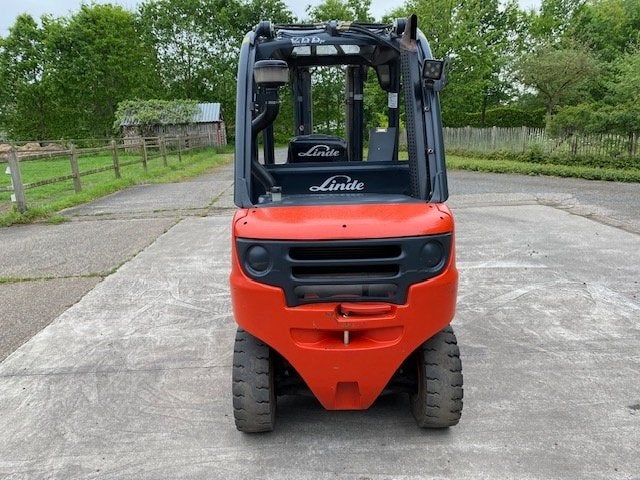 heftruck Linde H25D-01, met schepbak en weegsysteem, Ophalen, Linde, Diesel, Heftruck