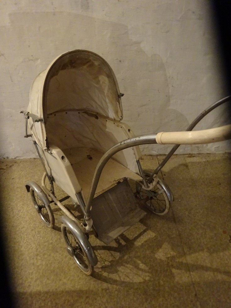 retro kinderwagen, Ophalen