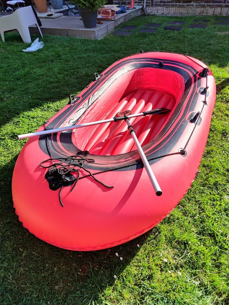Bateau gonflable avec rames., Caravans en Kamperen, Luchtbedden, Ophalen
