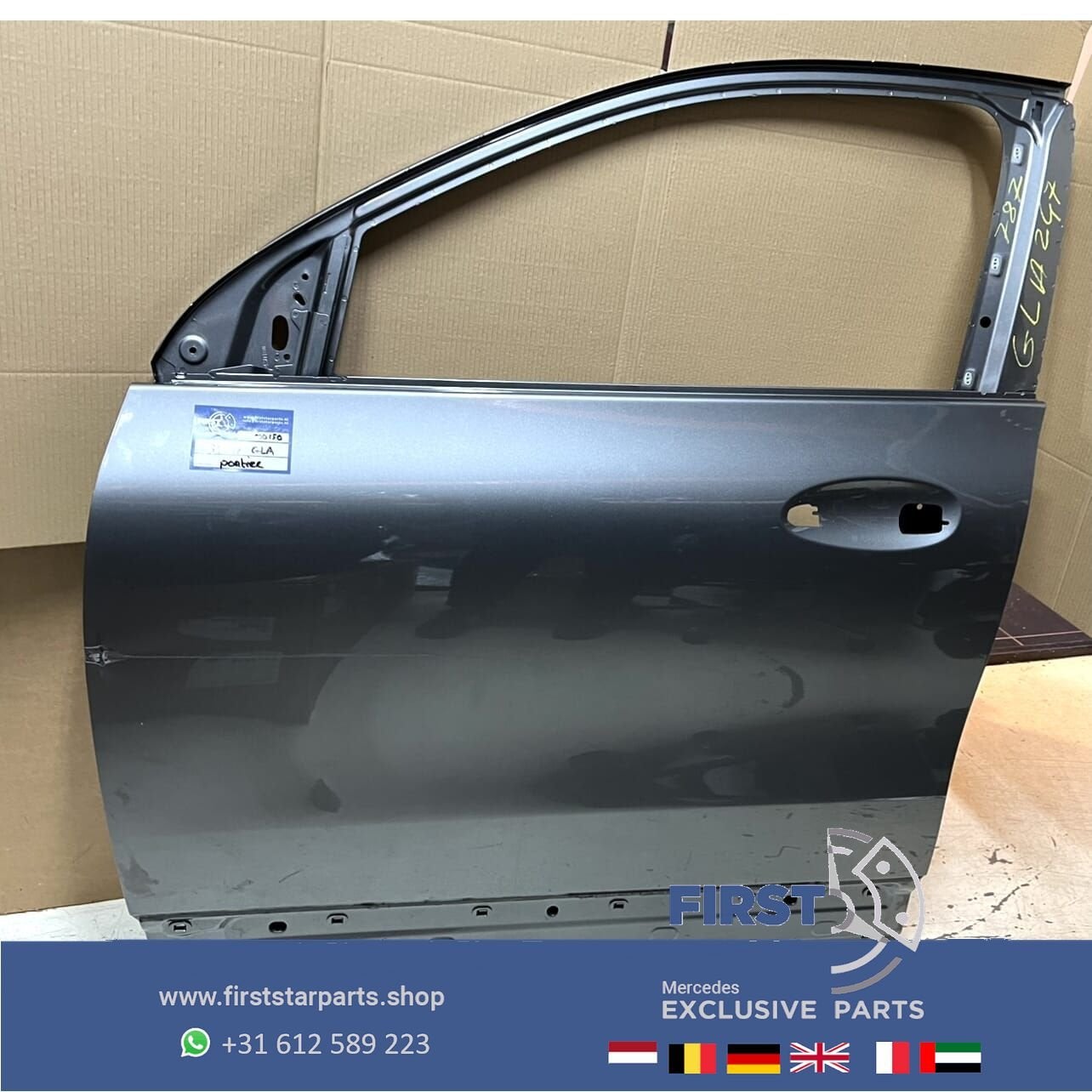 H247 GLA DEUR PORTIER GRIJS LINKS VOOR Mercedes GLA Klasse 2, Utilisé, Porte, -, Enlèvement ou Envoi