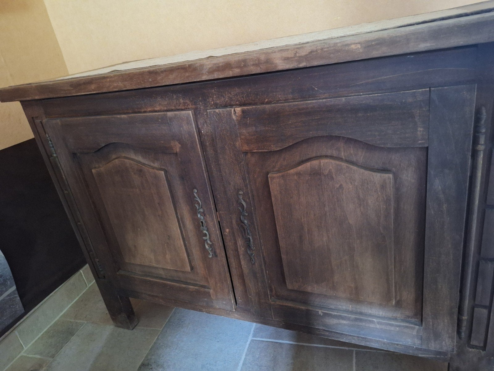 houten dressoir of buffetkastje, Ophalen