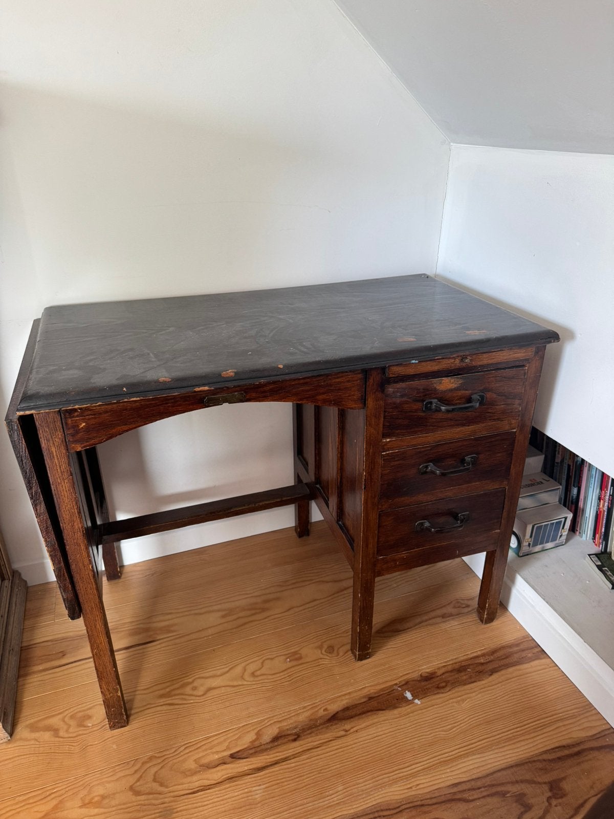 Bureau de maitre, Maison & Meubles, Bureau d'écolier, 45 cm, Vintage, Enlèvement