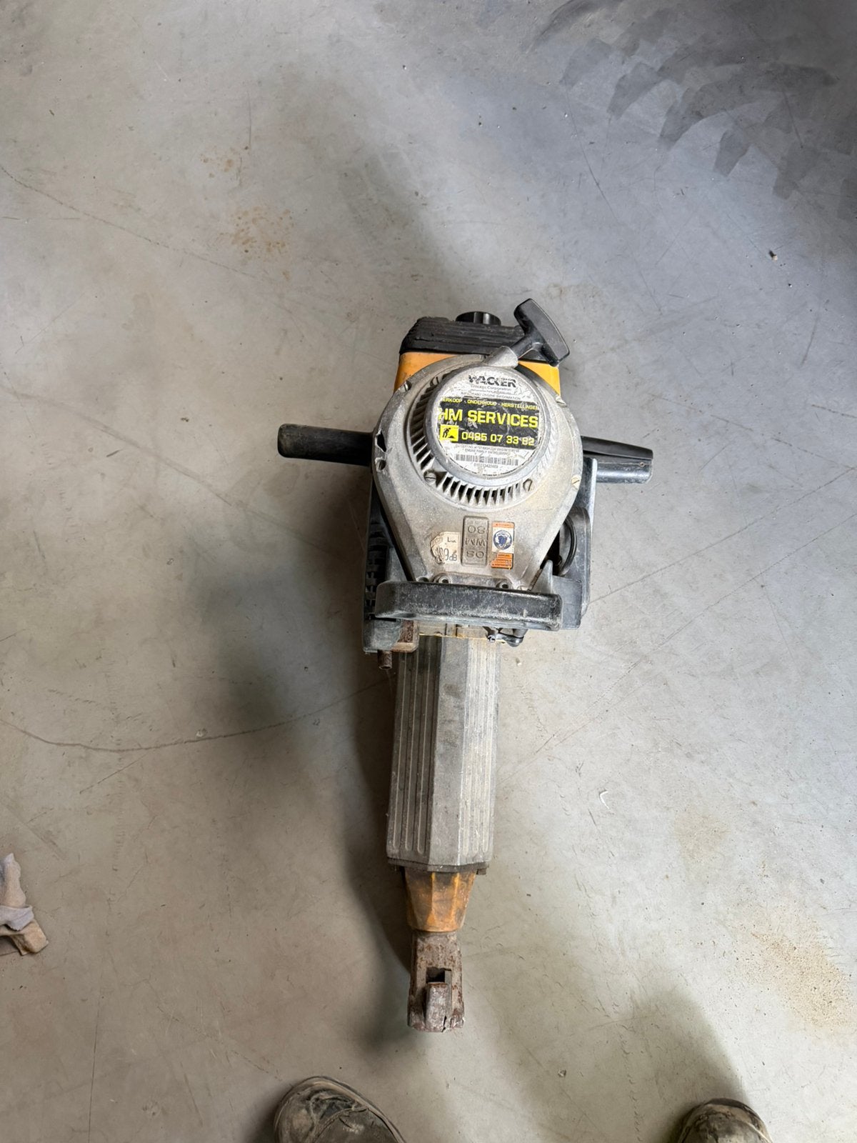 Benzine breekhamer (2-takt) – Werkt perfect-Inclusief beitel, Bricolage & Construction, Outillage | Foreuses, Enlèvement