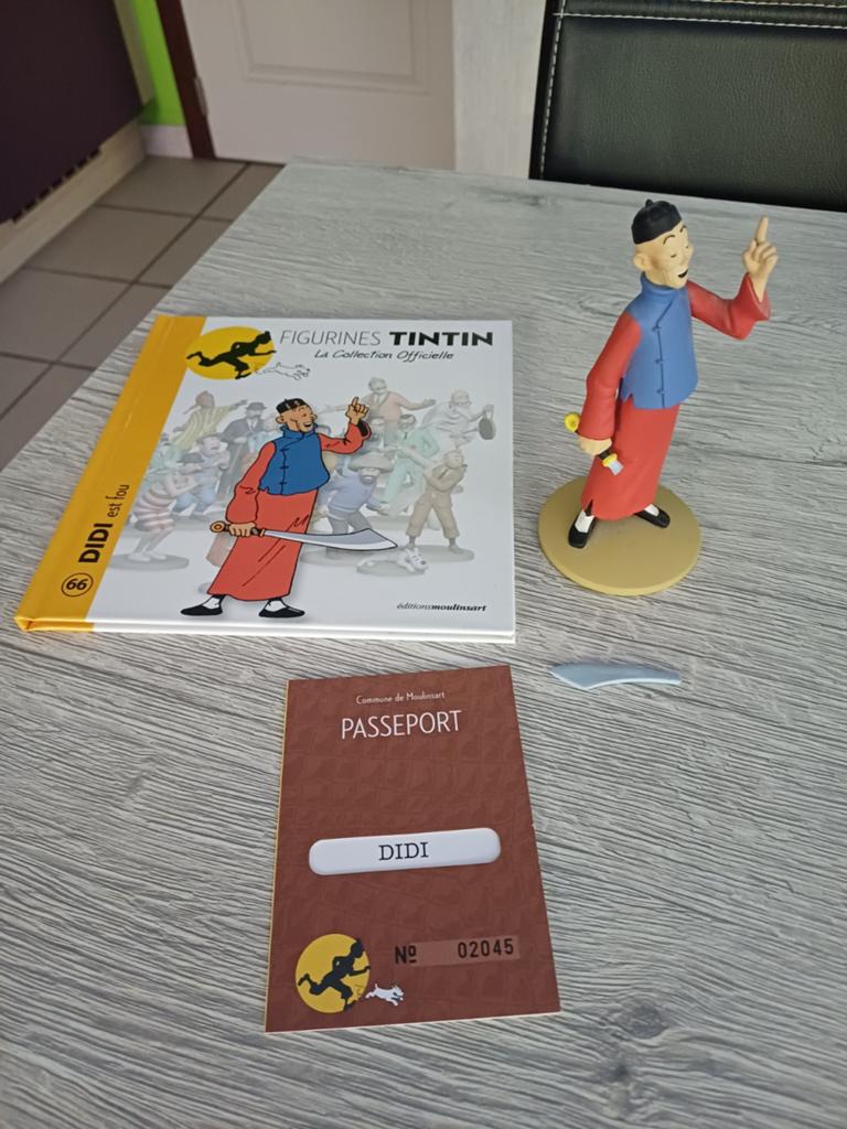 Figurine Didi numéro 66 collection officielle Moulinsart
Du, Collections, Enlèvement ou Envoi, Tintin, Statue ou Figurine