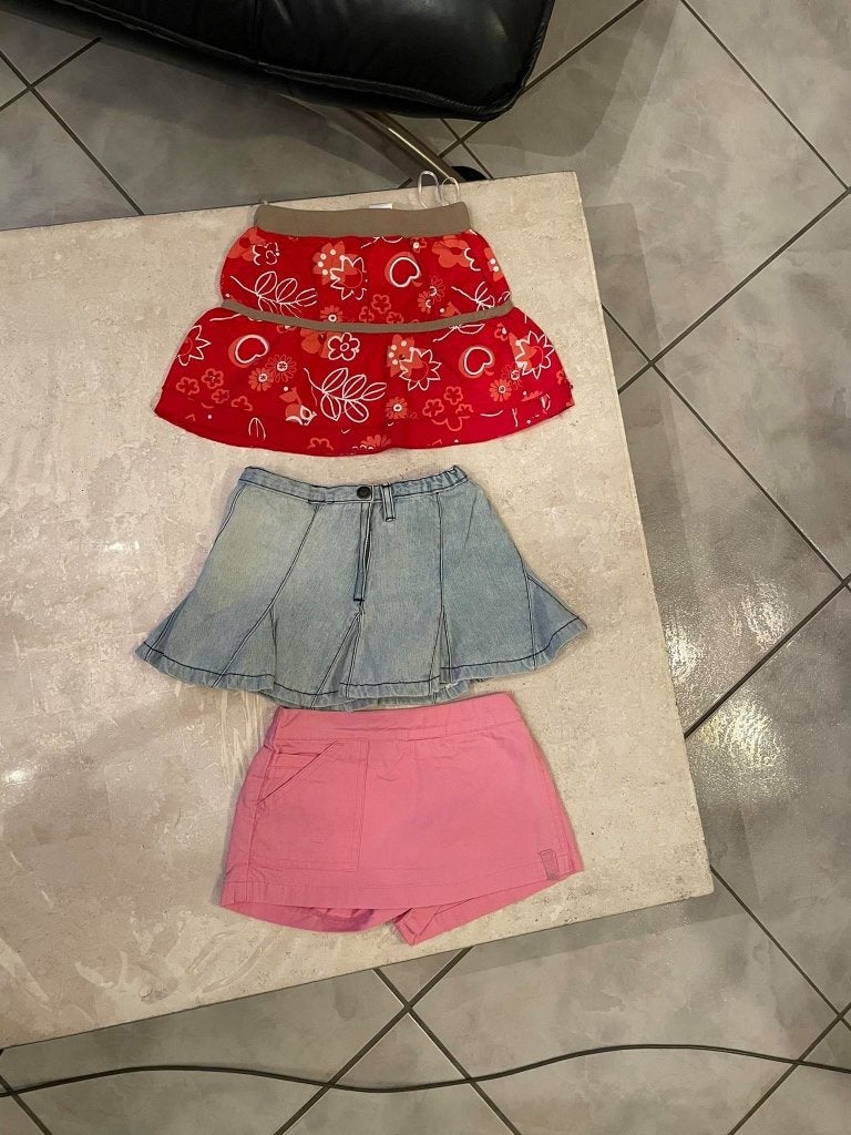 ROK (3) roze jeans 3 jaar, Kinderen en Baby's, Kinderkleding | Maat 98, Ophalen of Verzenden, Zo goed als nieuw, Jurk of Rok