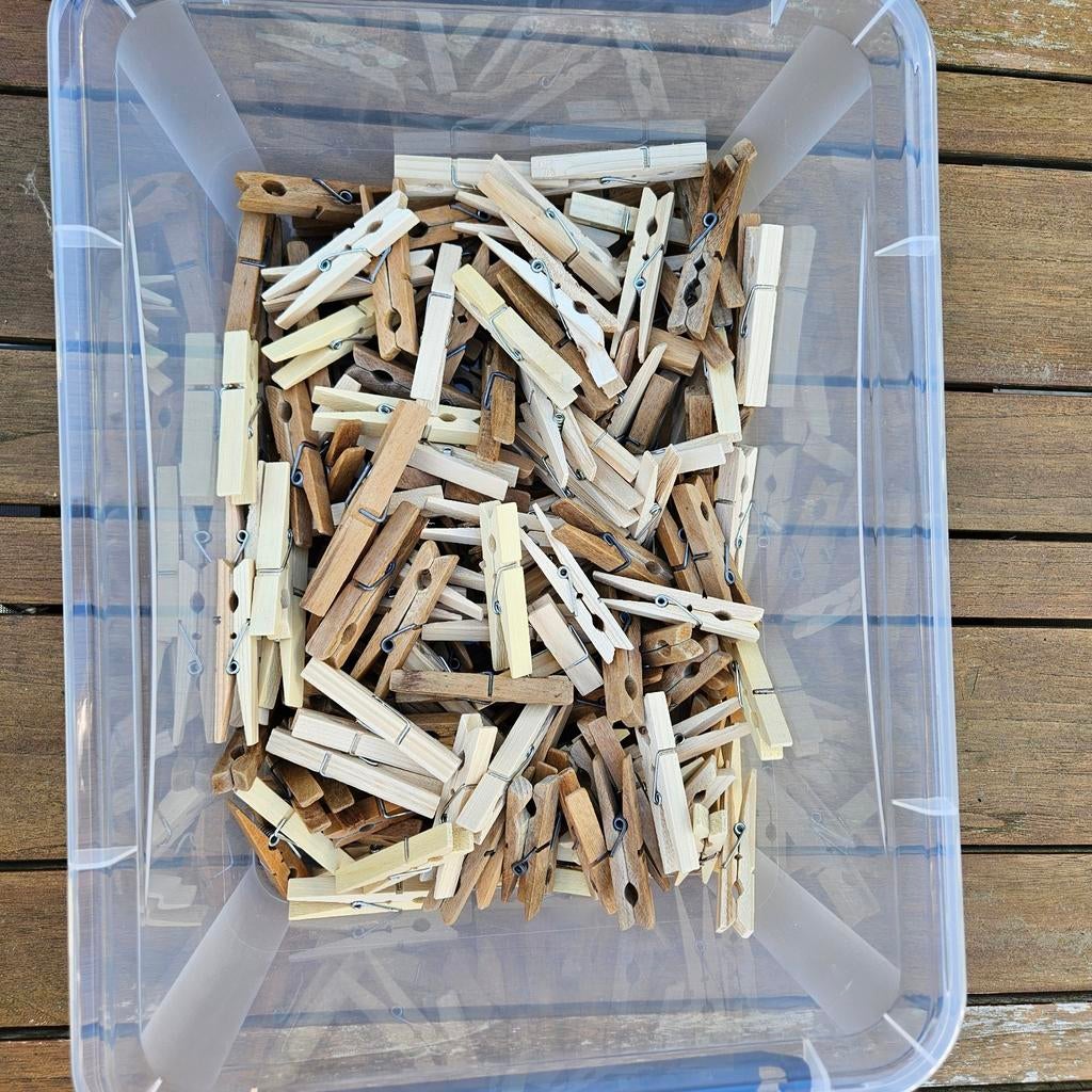 Houten wasknijpers, Ophalen of Verzenden