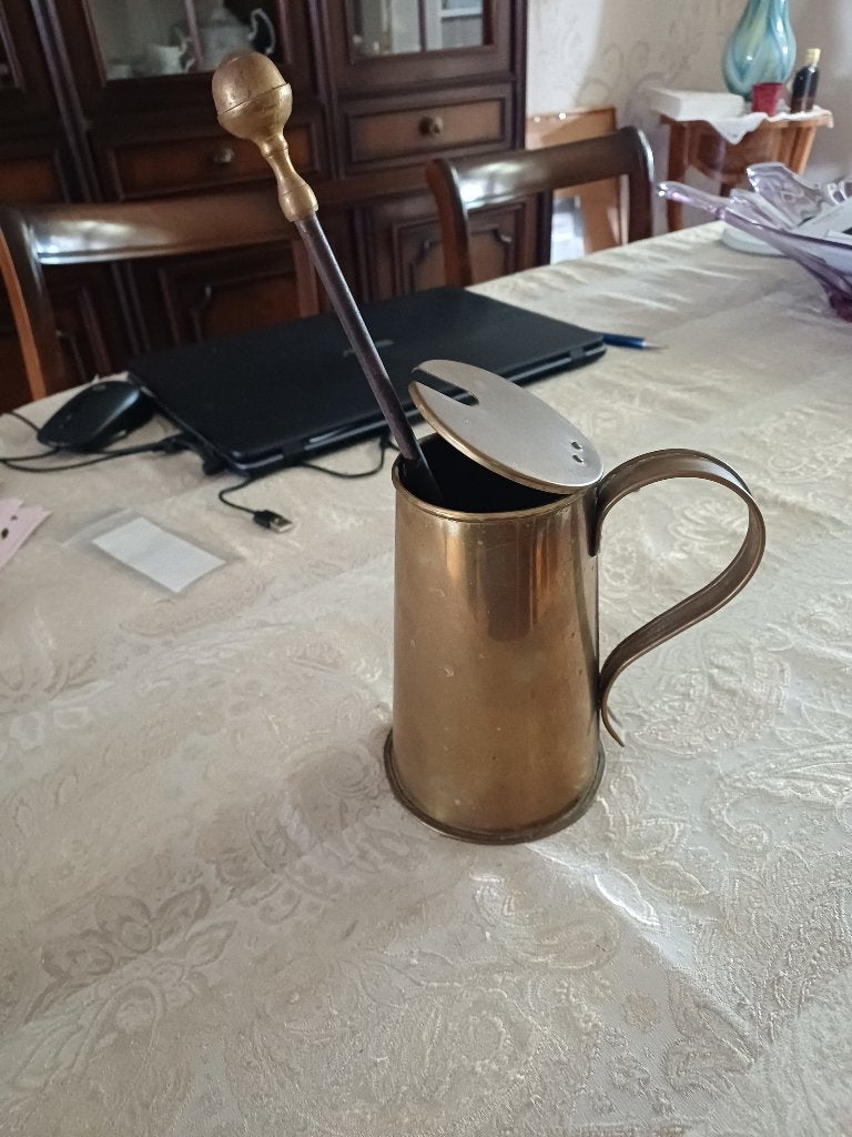 Vintage koperen kan, Enlèvement, Cuivre