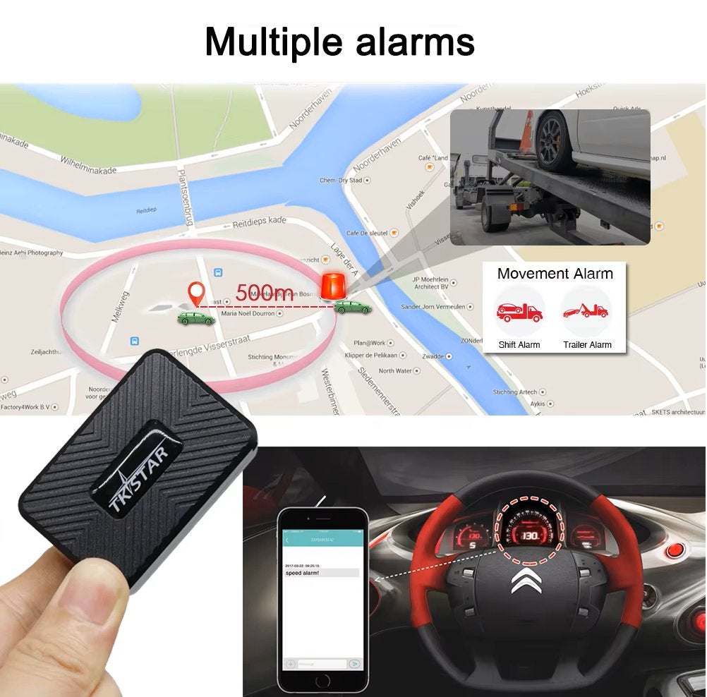 TKSTAR - GPS-tracker voor miniauto's, magneet