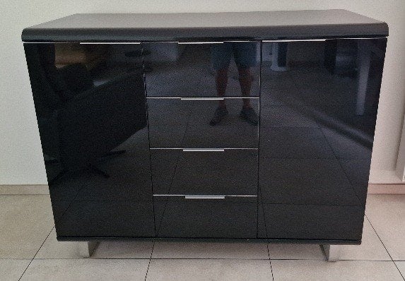 buffetkast zwart, Huis en Inrichting, Ophalen, Gebruikt
