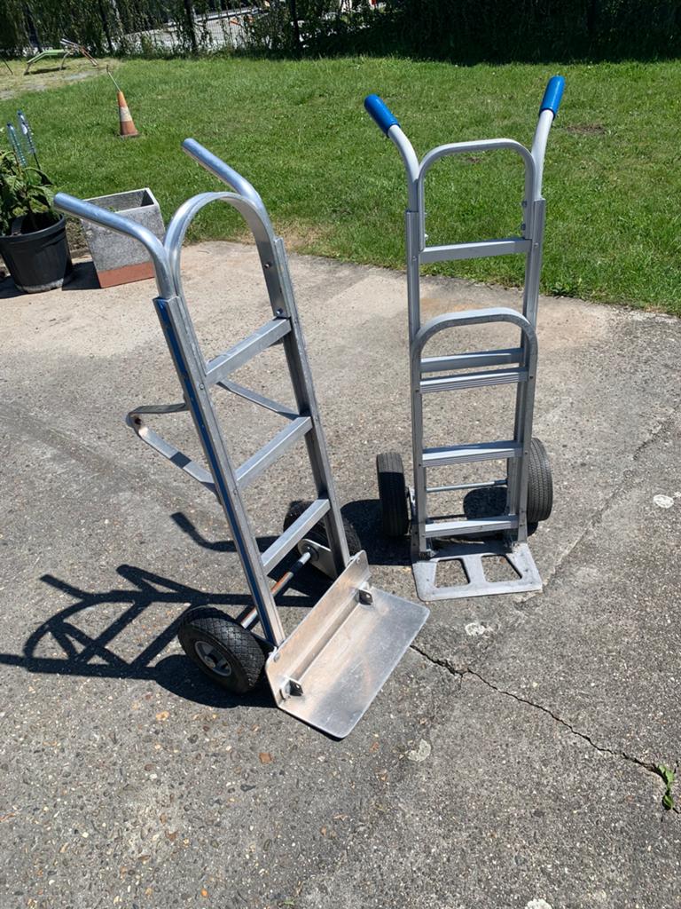 2 diables en aluminium, Enlèvement, Comme neuf
