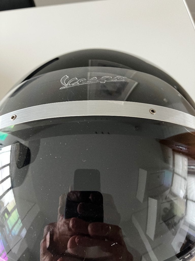 Vespa Helm Grandturismo" Zwart glans Nero, Enlèvement, Comme neuf, Medium, Piaggio