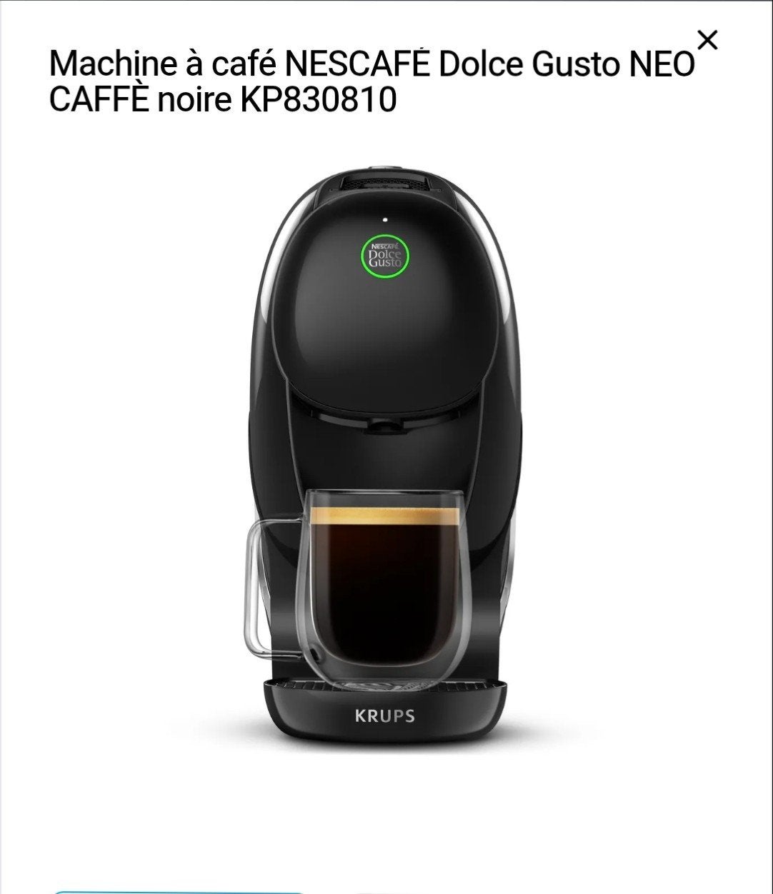 Machine à café neuve krups dolce gusto, Electroménager, Enlèvement