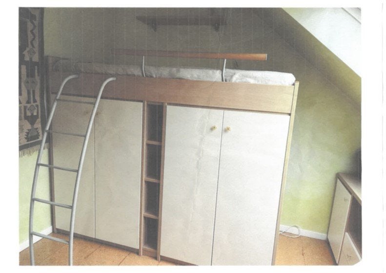 hoogslaper met kasten, Enlèvement, Utilisé, Lit mezzanine