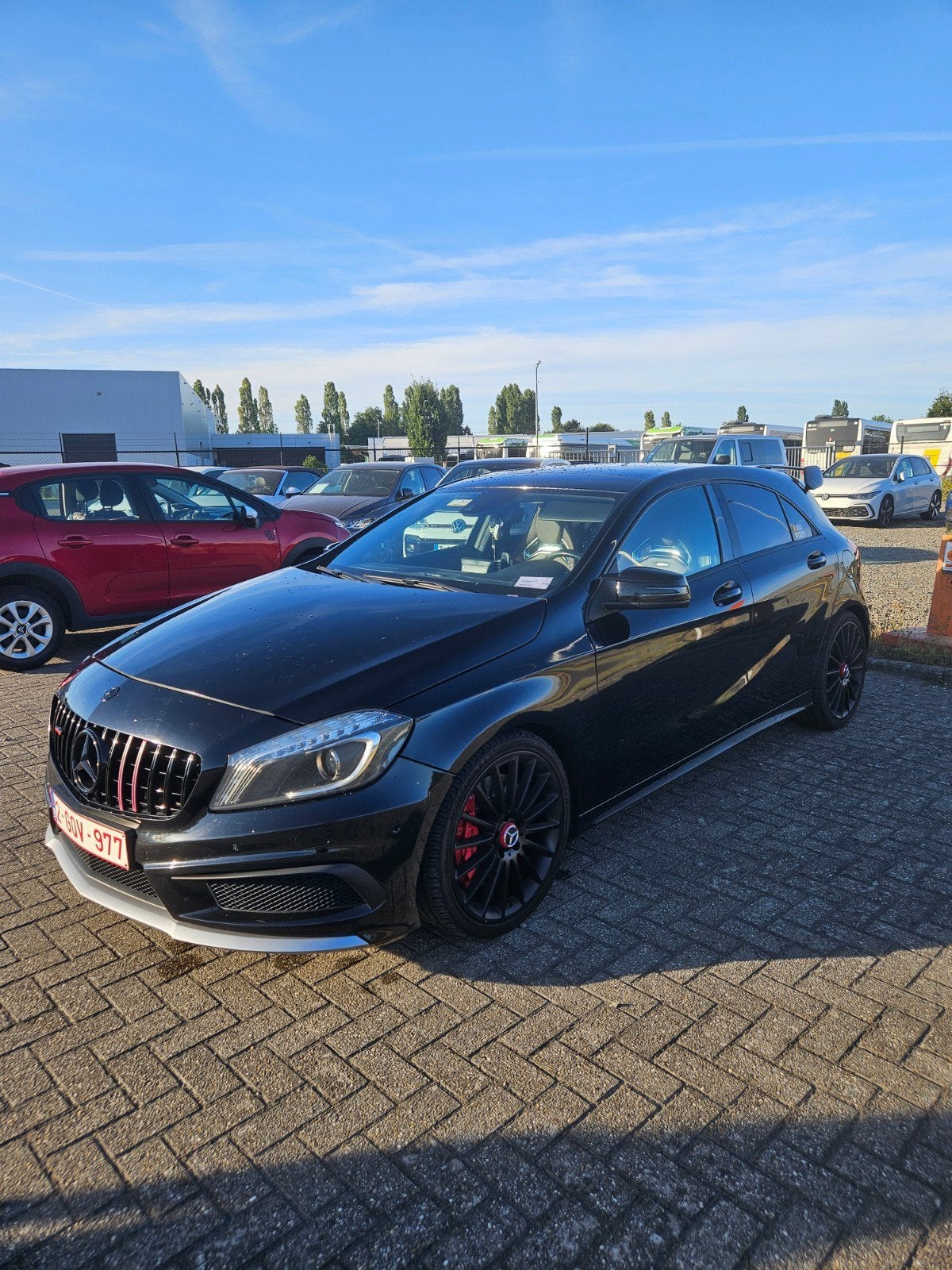 Mercedes A45 AMG Stage 1 & Pops and Bangs, Euro 6, Zwart, Bruin, Particulier