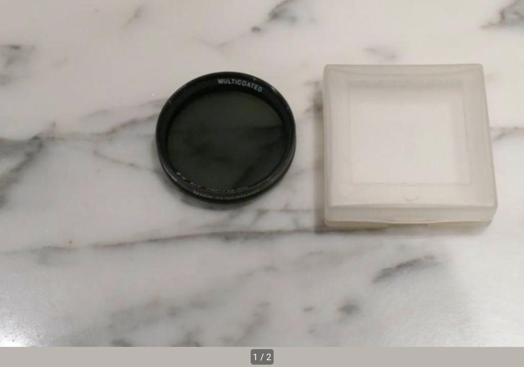 Filtre polarisant circulaire multicouche B+W 52E, Enlèvement ou Envoi, Utilisé, 50 à 60 mm, Filtre polarisant
