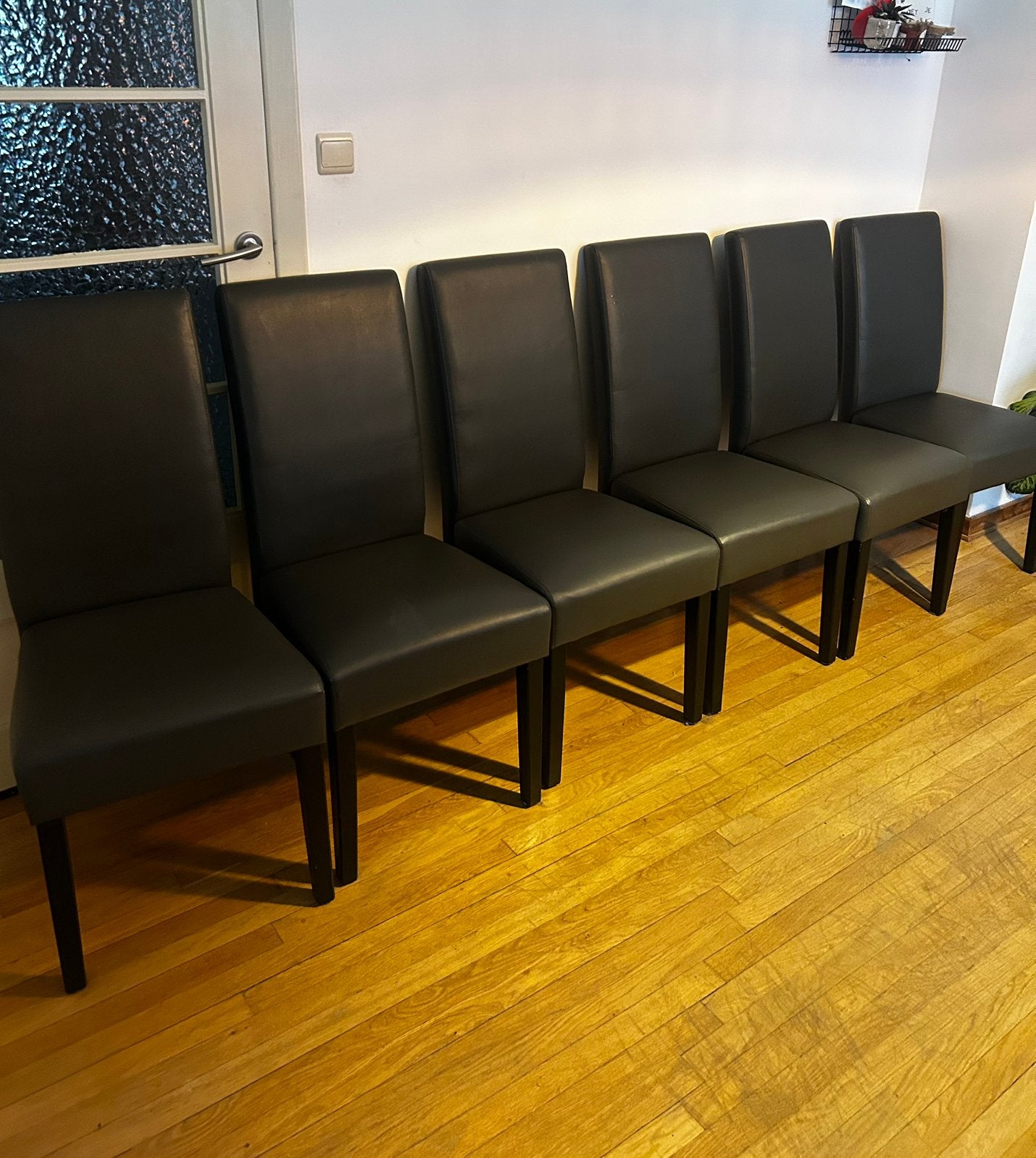 6 eetkamerstoelen, Ophalen, Gebruikt, Grijs, Vijf, Zes of meer stoelen