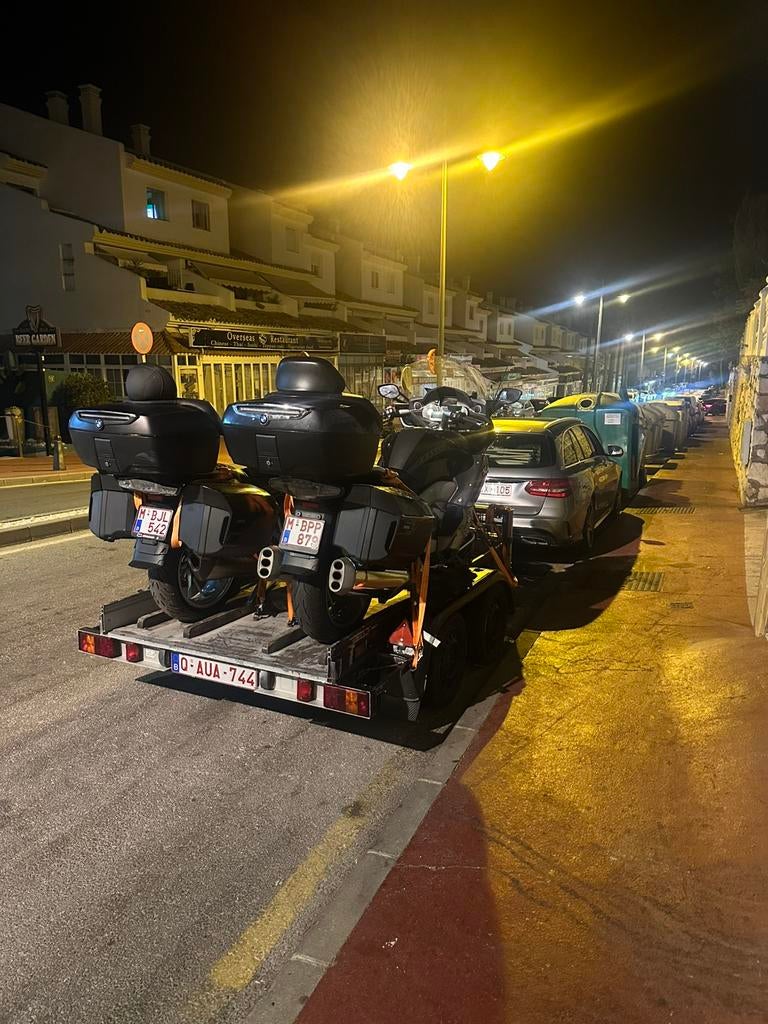 Remorque moto 1200 kg, Enlèvement