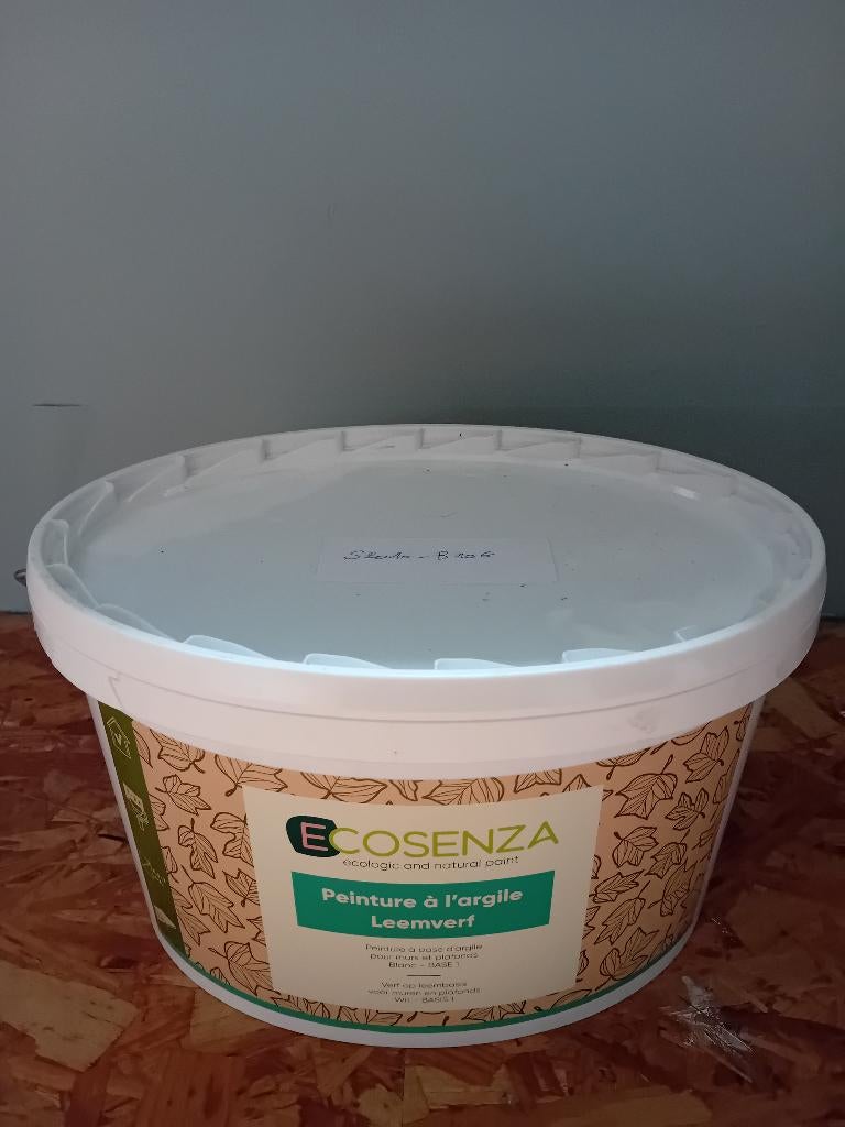 peinture argile Ecosenza et pot pigments bordeaux, Ophalen
