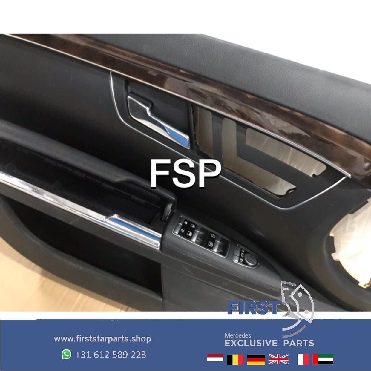 W221 DEURPANEEL SET Mercedes S KLASSE LRVA 4X DEURKAART LINK, Gebruikt, -, Ophalen of Verzenden, -