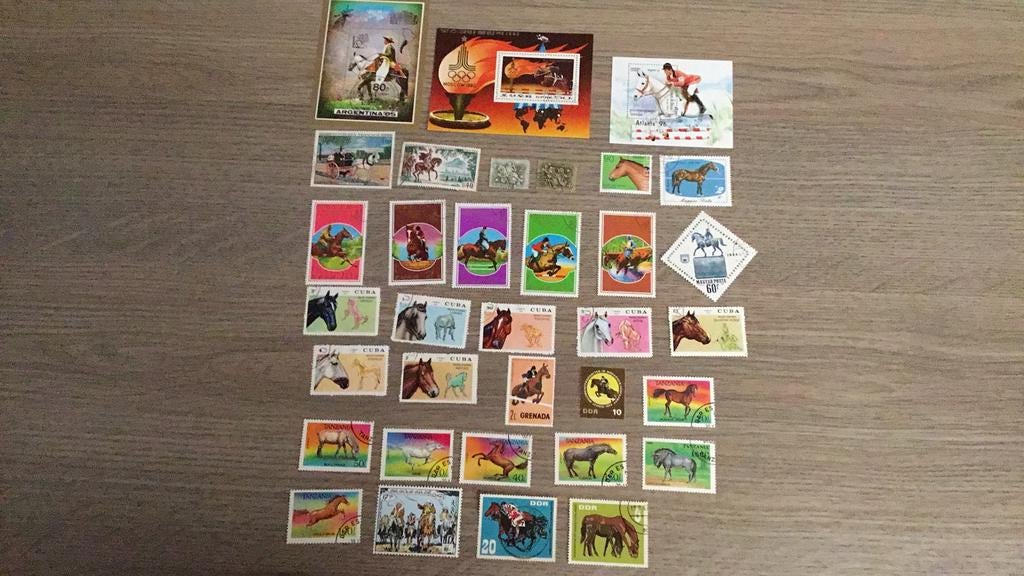 Postzegels paarden, Ophalen of Verzenden, Dier of Natuur
