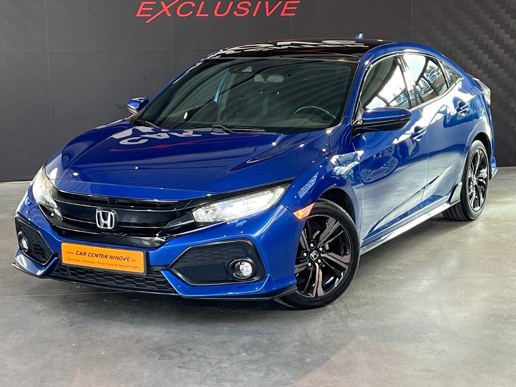 Honda Civic 1.5 i-VTEC Sport Plus CVT * Navigation * Caméra, Autos, Achat, Euro 6, Entreprise, Noir