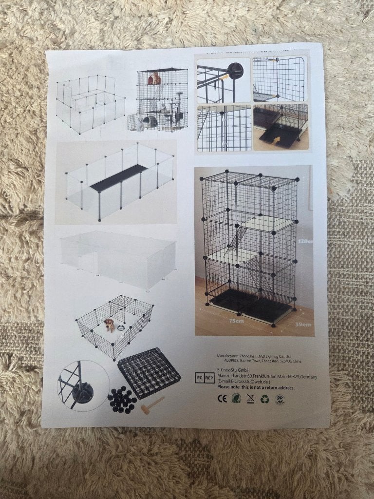 Hok / bench voor kleine dieren – NIEUW IN DOOS, Neuf, Enlèvement, Niche à chien, 100 cm ou plus