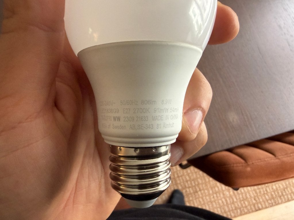 IIKEA LED lamp E27 – dimbaar + draadloze afstandsbediening, Enlèvement ou Envoi, Comme neuf, E27 (grand), IKEA