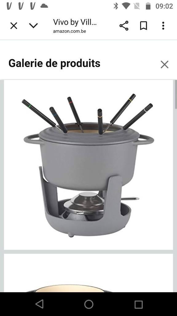 Fondue en fonte Villeroy & Boch comme neuve, Ophalen of Verzenden, Zo goed als nieuw