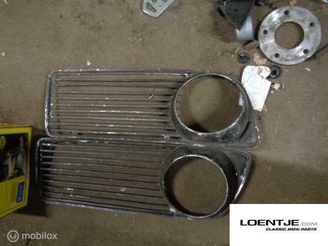 chromen grill delen en nieren BMW 02 1602 1802 2002, Auto-onderdelen, Carrosserie, Gebruikt, Ophalen of Verzenden, BMW, BMW