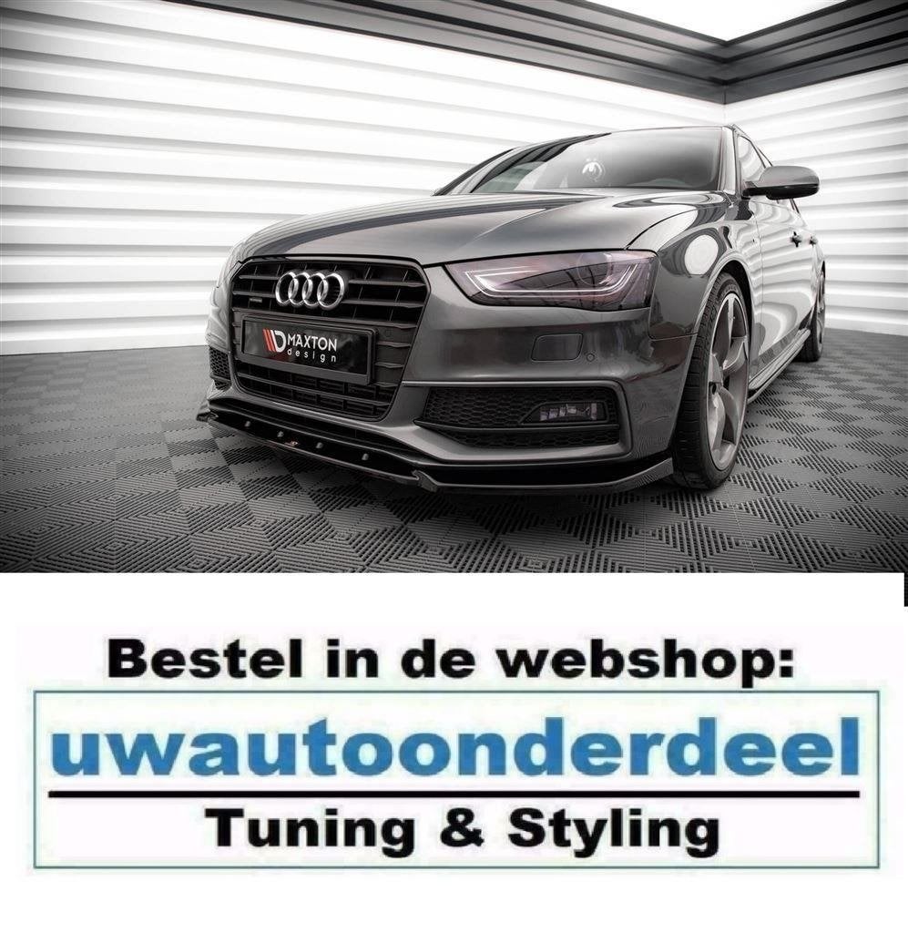 maxton Spoiler Splitter Lip Geschikt Voor Audi S4 A4 B8 Face, Verzenden