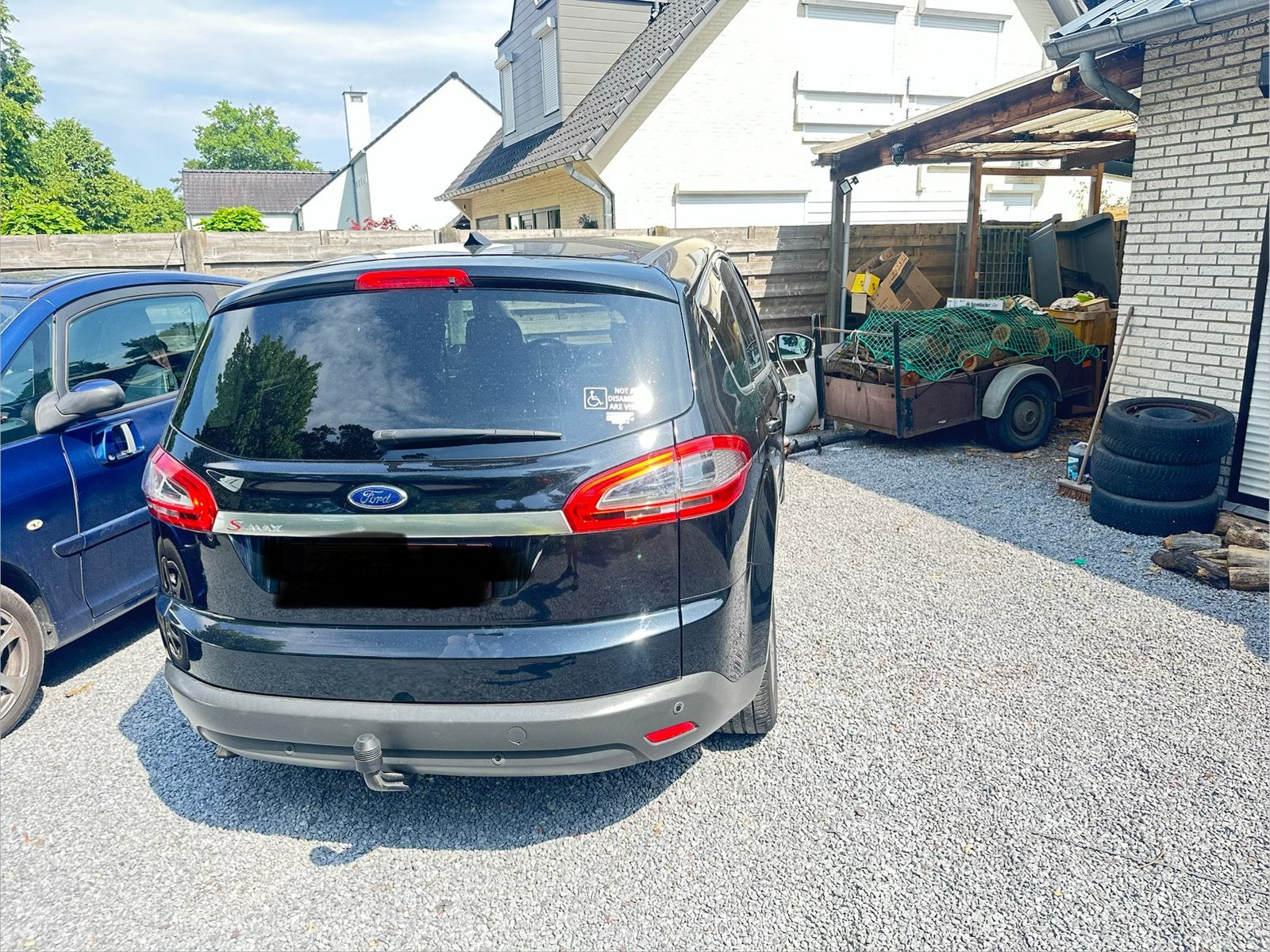 ford s-max 2.0 diesel euro 5.  bj2011, Auto's, Monovolume, 4 cilinders, Zwart, Particulier