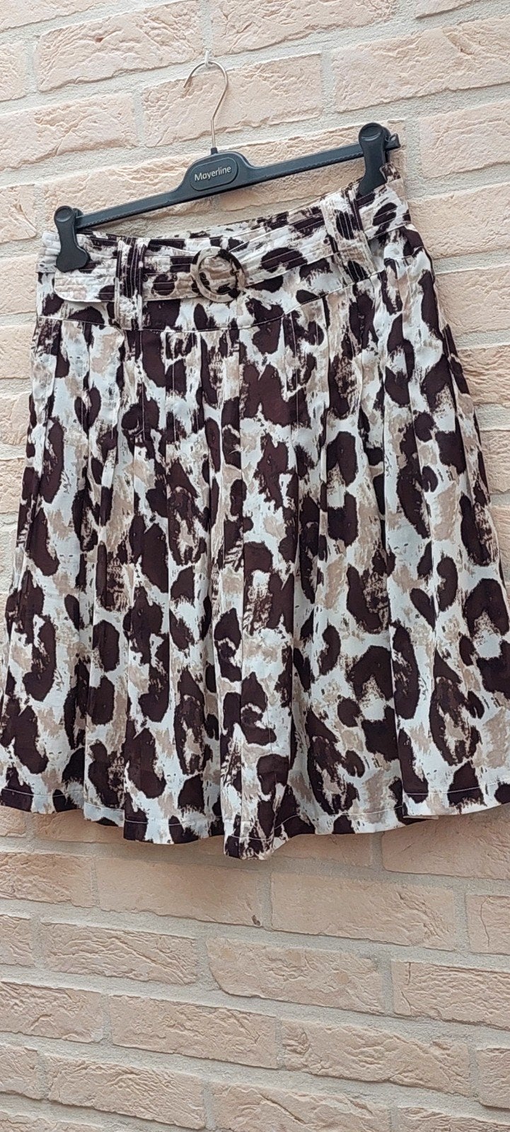 Rok maat 44 gevoerd brandtex, Kleding | Dames, Rokken, Bruin, Maat 42/44 (L), Ophalen of Verzenden, Zo goed als nieuw
