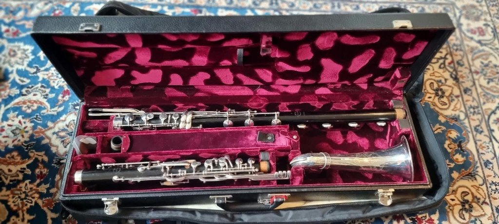 Wurlitzer basklarinet tot lage C, Ophalen, Overige typen, Zo goed als nieuw, Met koffer