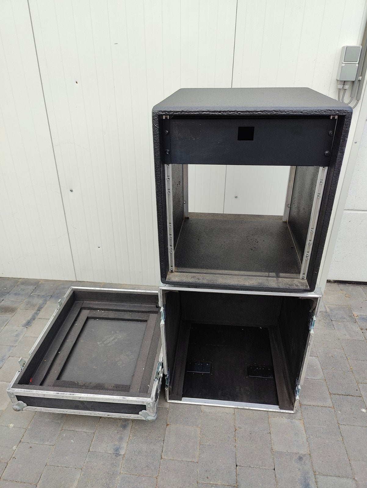 stolp flightcase 12u, Ophalen