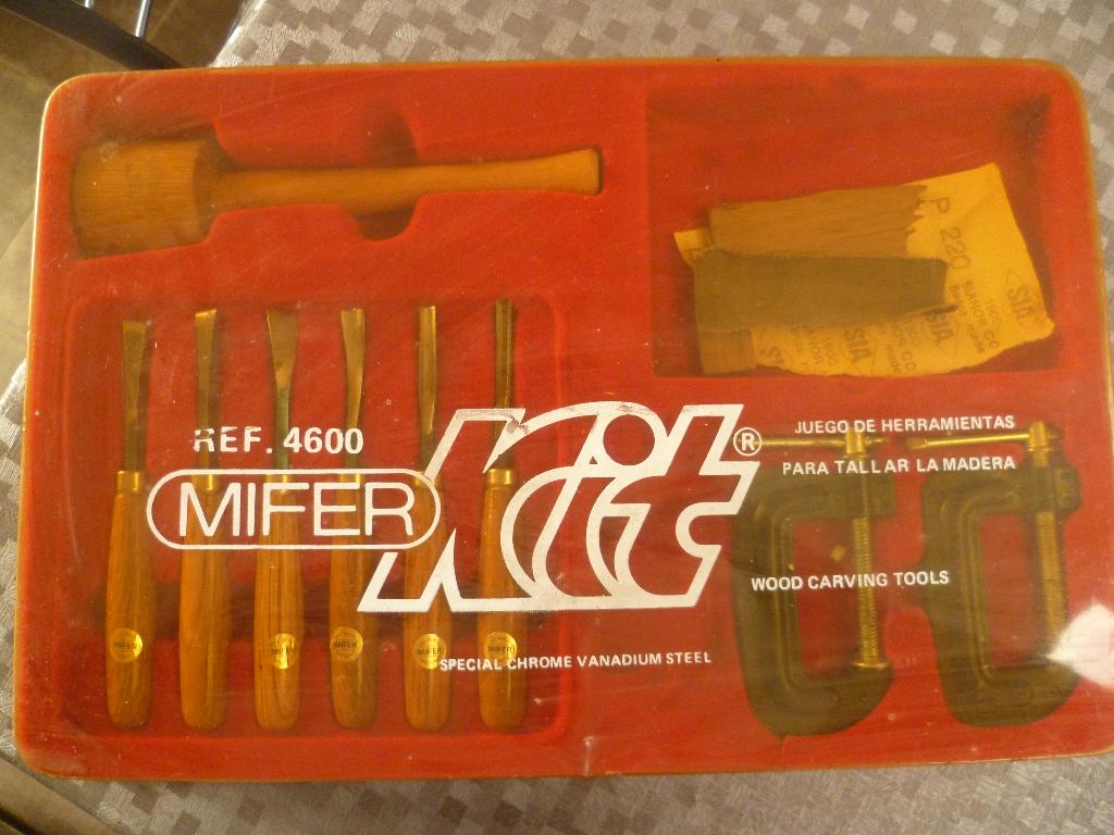 Houtbeitelset Mifer Kit - Houtbewerking , Bieden, Antiek en Kunst, Ophalen of Verzenden