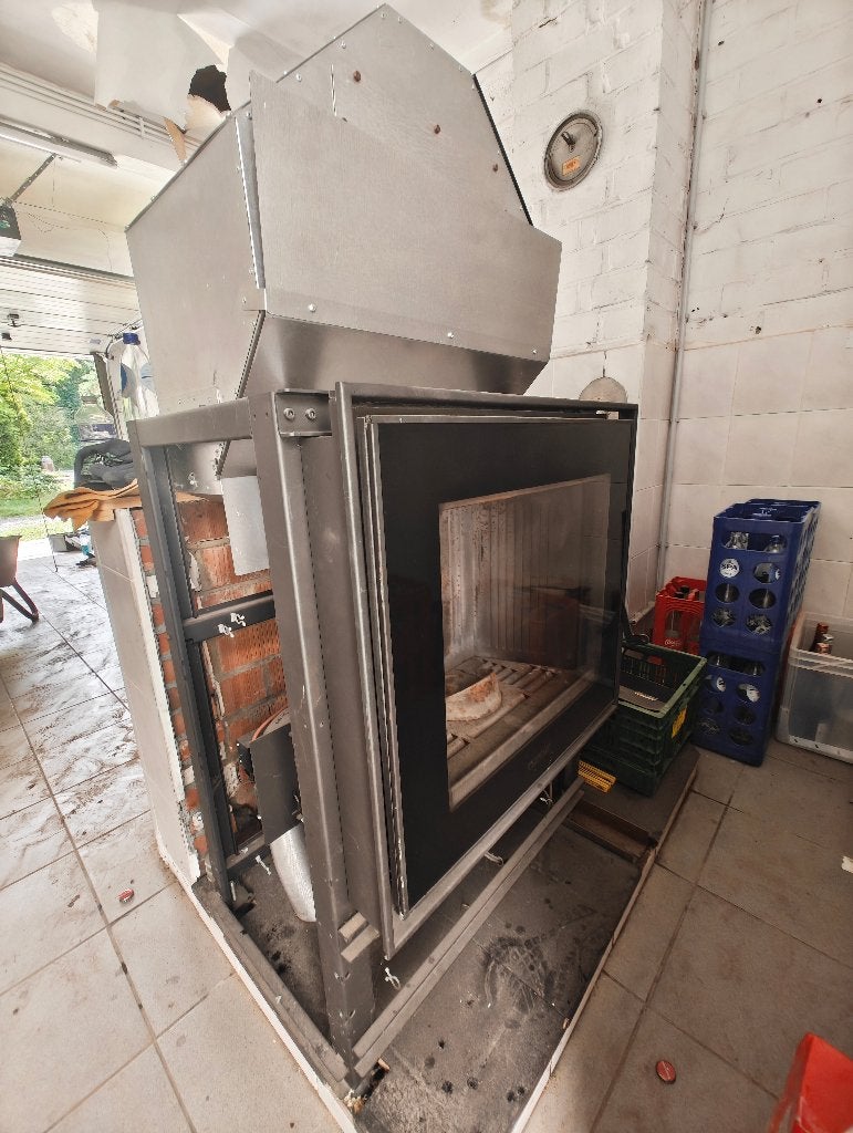 Piazzetta inbouw pelletkachel / pellethaard, Huis en Inrichting, Ophalen, Gebruikt, Overige brandstoffen, Inbouw