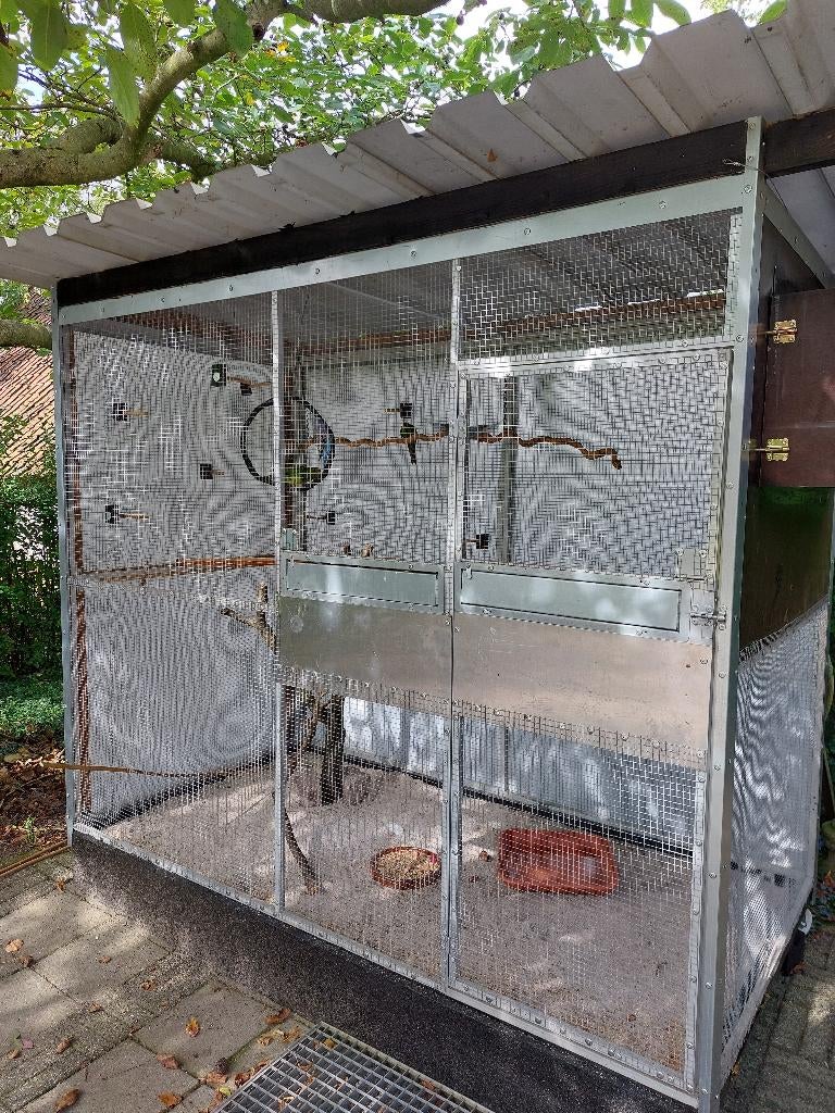 volière, Ophalen, Zo goed als nieuw, Aluminium, Volière